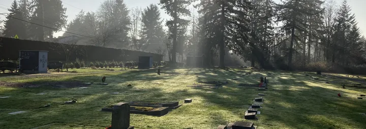 North Delta Cemetery, identified by the City of Delta.
